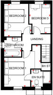 ellerton first floor plan, 3 bed