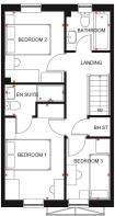 Maidstone first floor plan at Forest Grove