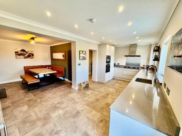 Kitchen & Open plan to Snug