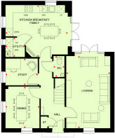 Alfreton Part L floor plan first floor