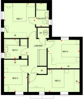 Alfreton Part L floor plan first floor