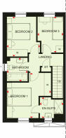 First floor plan of our 3 bed Ellerton