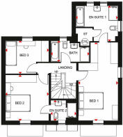 First floor plan of our Marlowe home