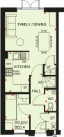 Ground floor plan of our Haversham home