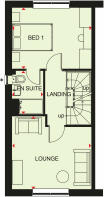 First floor plan of our Haversham home