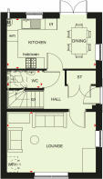 Ground floor plan of our 3 bed Moresby home