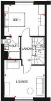 First floor of our 3 bed Haversham home
