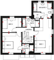 First floor plan of our Marlowe home