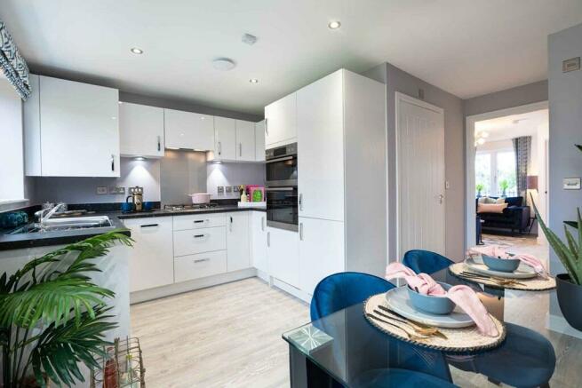 A clean contemporary kitchen awaits