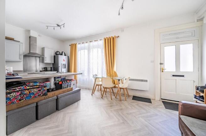 Kitchen and living