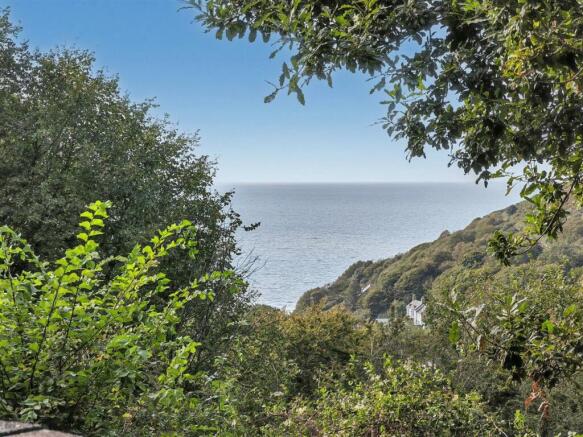 Close up of Sea views to front
