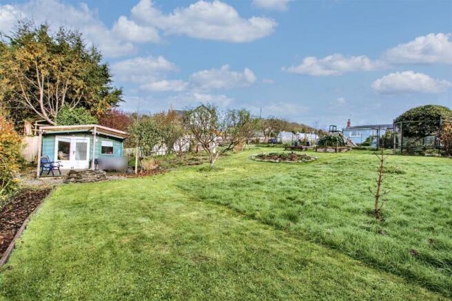 garden and views up to the house
