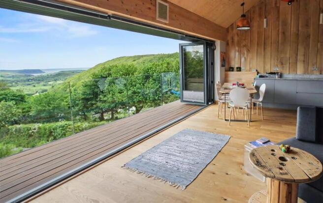 View from open plan living