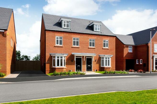Outside view of the 3 bedroom semi-detached Kennett