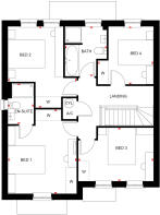 First floor of the 4 bed Holden with Hexagon Bay