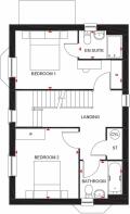 Hertford first floor plan Sawbridge Park H620001