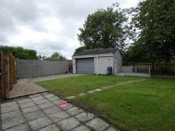 Rear Garden/ Detached Garage