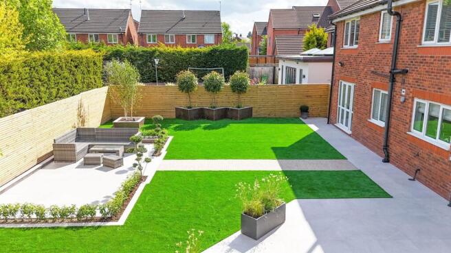 The Spires, Rear Garden