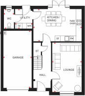 Ground floor plan of 4 bedroom Inveraray