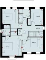 The Holden first floor floorplan Part L DWH Clipstone Park Leighton Buzzard