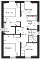 The Ingleby first floor floorplan