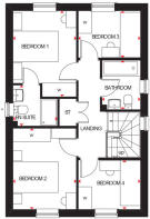The Ingleby first floor floorplan