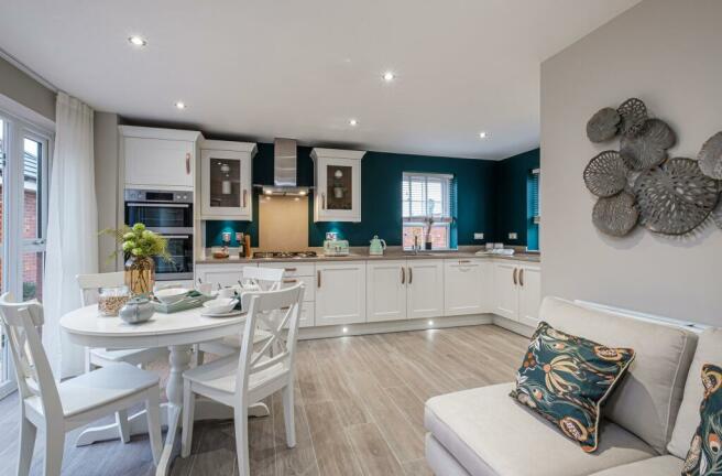 Interior view of the kitchen & dining in our 4 bed Alnmouth