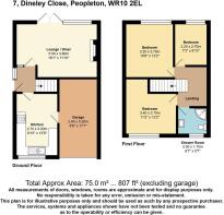 7, Dineley Close, Peopleton, WR10 2EL floor plan.j