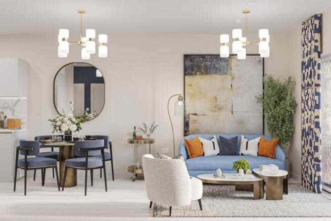 Living Room 5 - Barton Apartments