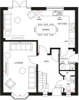 The Kirkdale ground floor plan at Barum Knoll