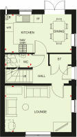 Ground floor plan of our 3 bed Morseby home
