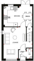 Ground floor plan of our 3 bed Maidstone home