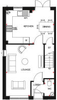 Ground floor plan of our 3 bed Maidstone home
