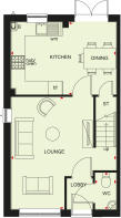 Ground floor plan of our Maidstone 3 bed home