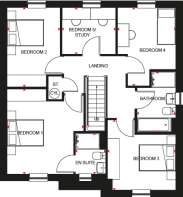 Linnet first floorplan