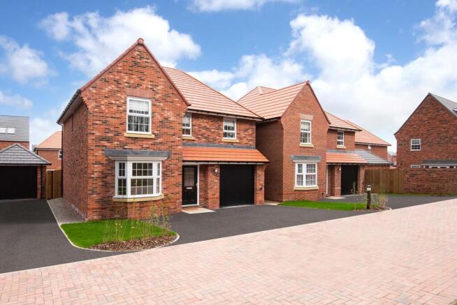 Outside view of Meriden 4 bedroom detached home