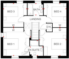First floor of 4 bed Bradgate