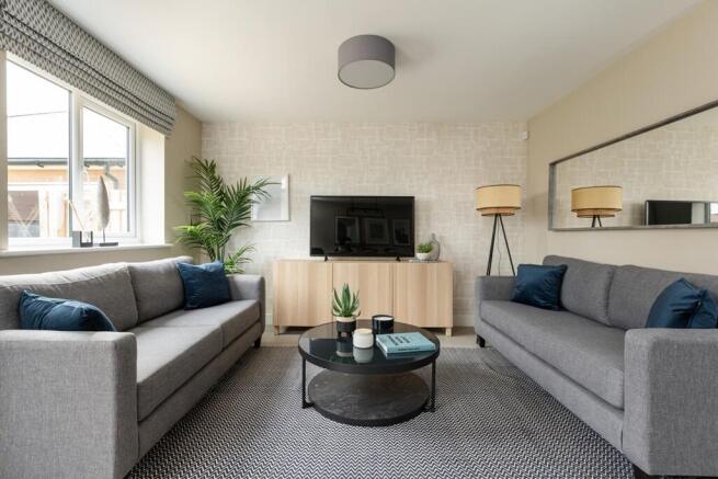 Plenty of space for two sofas