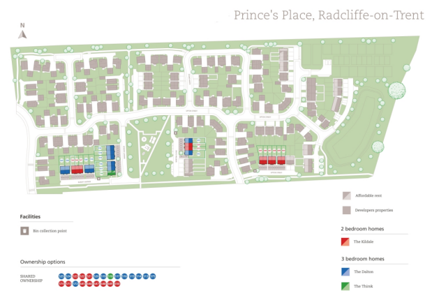 Shelford Road, Radcliffe on Trent site map 