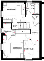 Hadley FF plan, Hadley, 3 bed house type