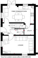 Hadley gf plan, hadley, 3 bed house type