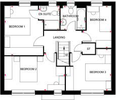 Thornton first floor plan at Forest Grove
