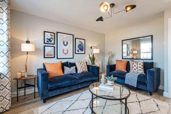 Interior view the living room in our 2 bed Roseberry home