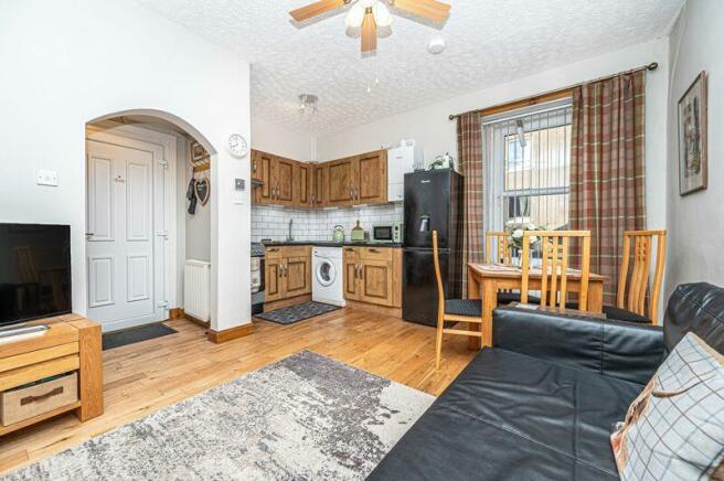 Lounge with open plan Kitchen