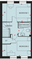 First floor floorplan of The Wilford