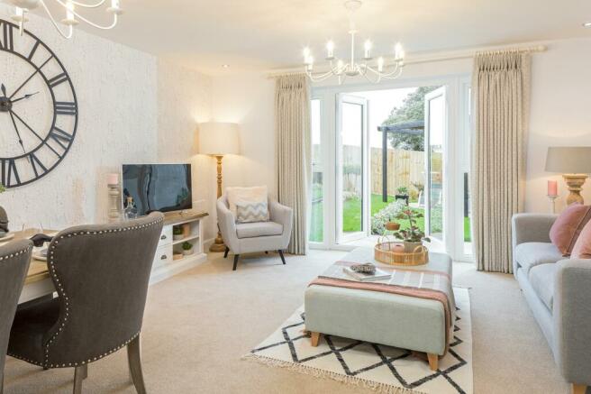 Lounge/dining area in the Wilford 2 bedroom home