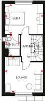 First floor plan of our 4 bed Kingsville home