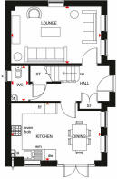 Ground floor plan of our 4 bed Hesketh home