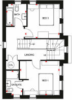 First floor plan of our Hesketh 4 bed home