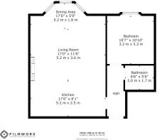Floorplan - Yates Hellier - Flat 3, 23 Hyndland Ro